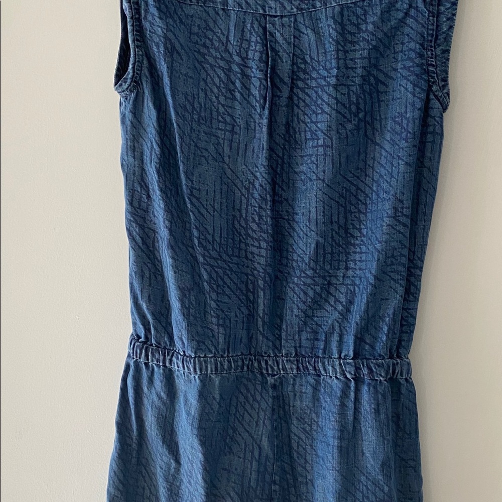 Tart denim print drawstring waist shorts Romper XS - Picture 5 of 7